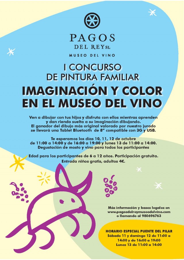 Museo del Vino Cartel Pintura Infantil